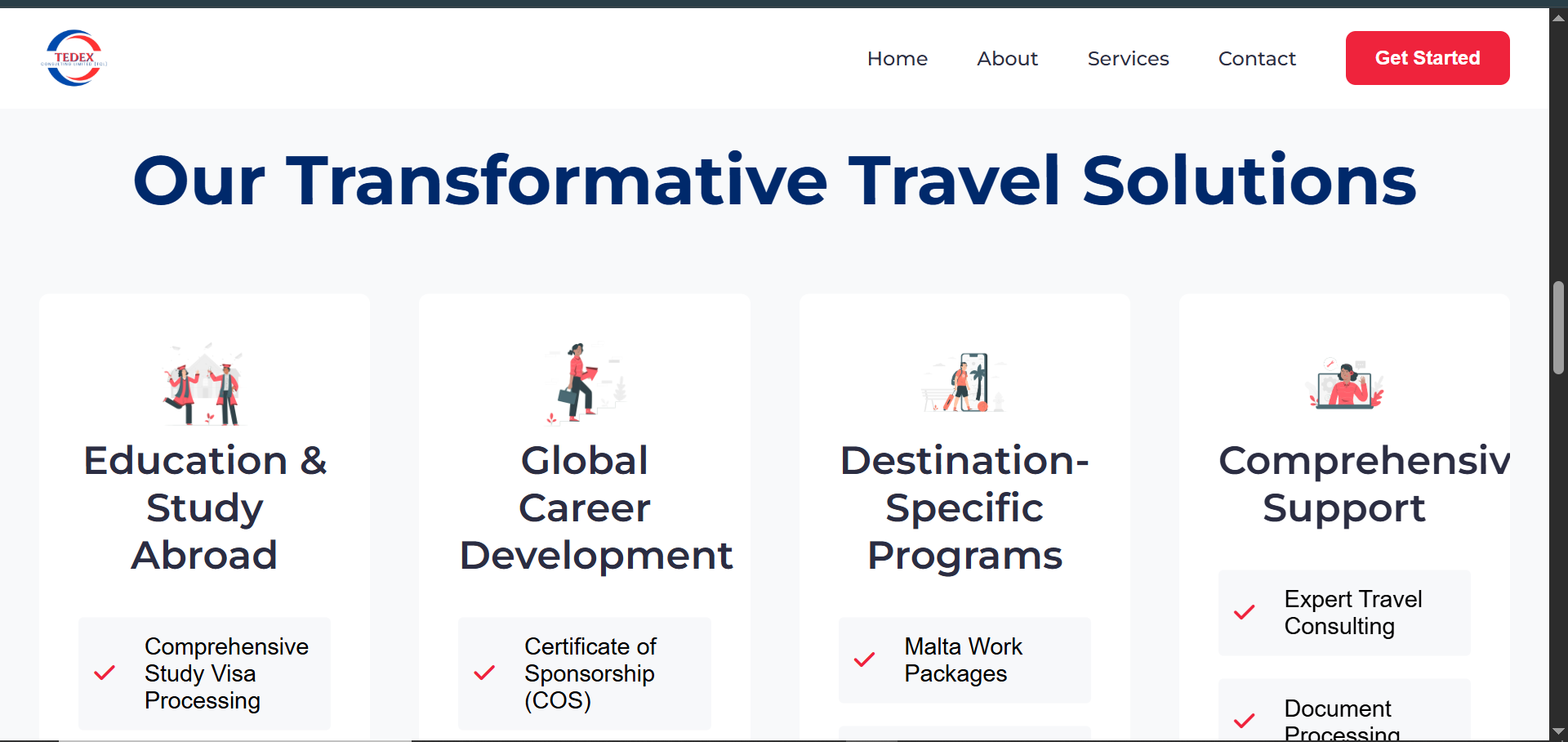 Tedex Travel Agency Website